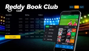 Experience seamless betting with Reddy Book Club; engage in live sports and casino games on an intuitive platform with vibrant visuals and real-time updates.