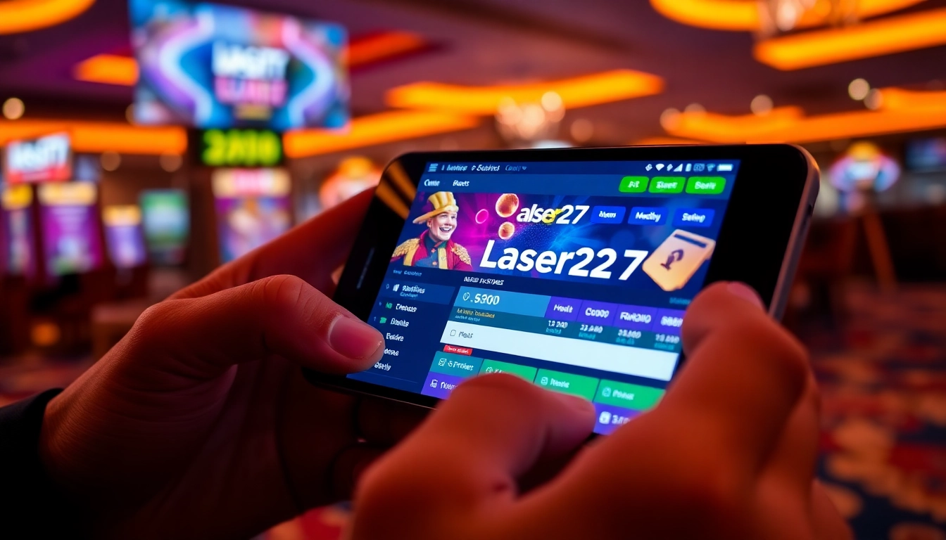 Secure Laser247 Login screen displayed on a mobile device with fast access to betting options and account management, enhancing user trust.