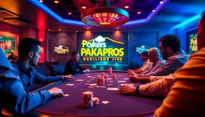 Engaging scene of players at a Pokerbros Paradise Union table enjoying a game in a vibrant online community setting.
